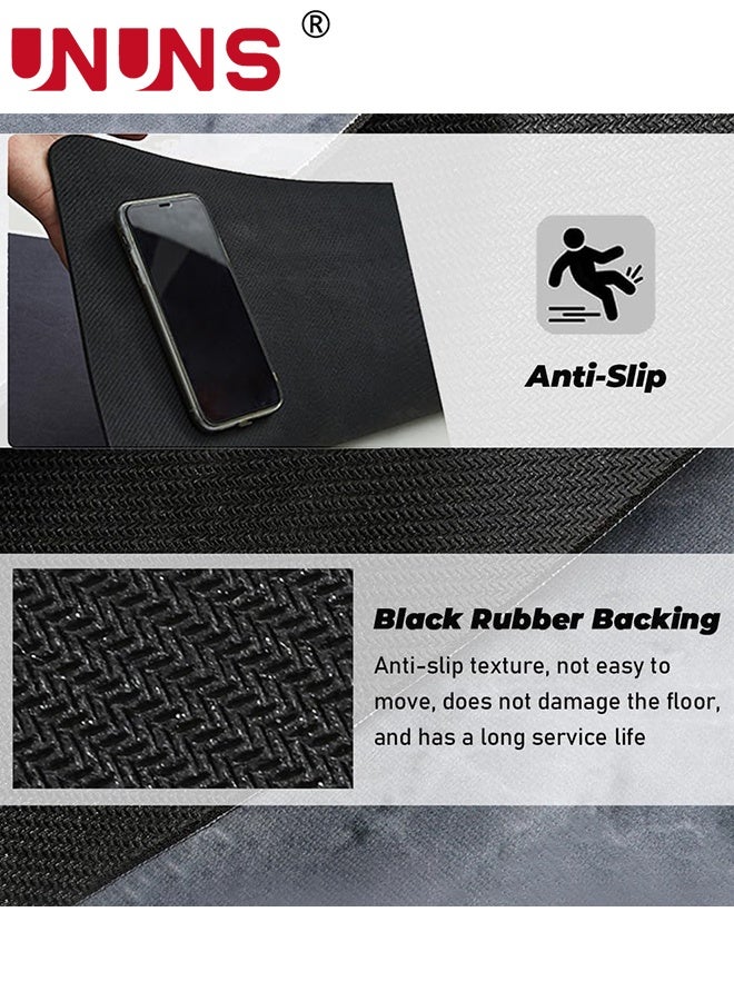 UNUNS 2PCS Absorbent Bath Mat Rug Sets,Quick Drying Mat Silicone Magic Bath Mat,Non-slip Floor Rug Rubber Backed For Kitchen Shower Sink,40x60cm+40x120cm,Gray - Image 4